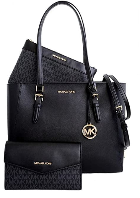 michael kors charlotte large 3-in-1 tote crossbody handbag leather